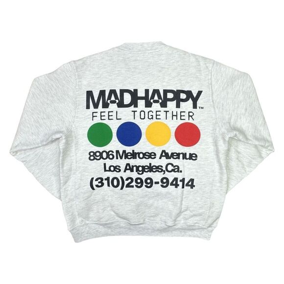 MadHappy Los Angeles Exclusive Fleece Crew Neck Sweatshirt - Size Medium - Picture 1 of 8